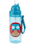 Бутилка със сламка Skip Hop Zоо - Owl, 385 ml - 2t