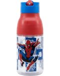 Бутилка от тритан Stor Spider-Man - 420 ml, двойно отваряне - 1t