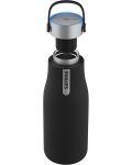 Бутилка за вода Philips - GoZero, 0.59l, UV филтър, черна - 2t