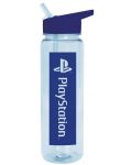 Бутилка за вода Pyramid Games: PlayStation - Blue Tone, 700 ml - 1t