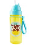 Бутилка със сламка Skip Hop Zоо - Giraffe, 385 ml - 2t