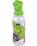 Бутилка с 3D фигура Stor Avengers - Invisible Force, Hulk, 560 ml - 1t