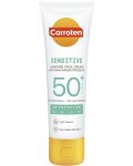 Carroten Слънцезащитен крем за лице Sensitive, SPF 50+, 50 ml - 1t