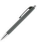 Автоматична химикалка Caran d'Ache 888 Infinite Gray – Син, 0.7 mm - 1t