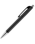 Автоматична химикалка Caran d'Ache 888 Infinite Black – Син, 0.7 mm - 1t
