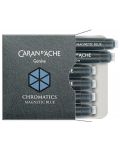 Патрончета за писалка Caran d'Ache Chromatics –  Магнетично синьо, 6 броя - 1t
