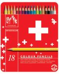 Цветни моливи Caran d'Ache Swisscolor – 18 цвята - 1t
