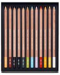 Цветни пастелни моливи Caran d'Ache – 12 цвята - 2t
