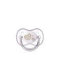 Силиконова залъгалка Canpol - Newborn Baby, с форма на черешка, 6-18 месеца, бяла - 1t