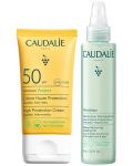 Caudalie Vinoclean & VP Комплект -  Почистващо олио и Слънцезащитен крем, SPF50, 75 + 50 ml - 1t