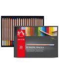 Цветни пастелни моливи Caran d'Ache – 20 цвята - 1t