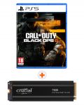 Call of Duty: Black Ops 6 (PS5) + SSD памет Crucial - T500, 1TB, M.2, PCIe - 1t