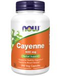 Cayenne, 500 mg, 250 капсули, Now - 1t