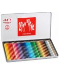 Цветни акварелни моливи Caran d'Ache Prismalo – 40 цвята - 2t