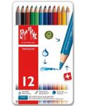 Цветни акварелни моливи Caran d'Ache Fancolor – 12 цвята - 1t