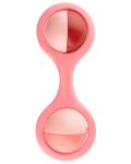 Canpol Дрънкалка с въртящи се топчета Barbell, розова - 1t