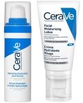 CeraVe Комплект - Хидратиращ серум с хиалуронова киселина и Крем за лице, 30 + 52 ml - 1t