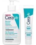 CeraVe Blemish Control Комплект - Почистващ гел и Гел за кожа с несъвършенства, 236 + 40 ml - 1t