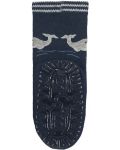 Чорапи с неплъзгащо стъпало Sterntaler - Делфин, 17/18 размер, 6-12 м, тъмносини - 2t