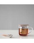 Чаша за чай с цедка Viva Scandinavia - Minima, 400 ml, с кафяво капаче - 7t