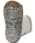 Чорапи с неплъзгащо стъпало Sterntaler - Костенурка, 19/20 размер, 12-18 м, сиви - 4t