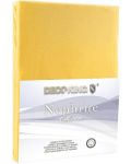 Чаршаф с ластик DecoKing - Nephrite, 100% памук, жълт - 4t