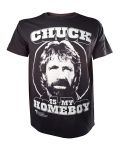 Тениска Chuck Norris is my Homeboy, черна, размер XL - 1t