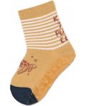 Чорапи с неплъзгащо стъпало Sterntaler - Костенурка, 21/22 размер, 18-24 м, жълти - 1t