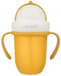 Canpol Чаша с Flip-top сламка Matte Pastels, 210мл., жълта - 1t