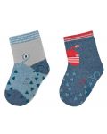 Чорапи за пълзене Sterntaler - Роботче, 21/22 размер, 18-24 месеца, 2 чифта - 1t