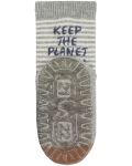 Чорапи с неплъзгащо стъпало Sterntaler - Костенурка, 17/18 размер, 6-12 м, сиви - 2t
