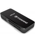 Четец за карти Transcend - RDF5K, SD, microSD, USB 3.0/3.1 Gen 1, черен - 1t