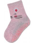 Чорапи с неплъзгащо стъпало Sterntaler - Розово мишле, 17/18 размер, 6-12 м, 2 чифта - 4t