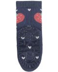 Чорапи с неплъзгащо стъпало Sterntaler - Сърце, 23/24 размер, 2-3 г, сини - 2t