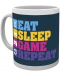 Чаша GB eye Humor: Gaming - Eat Sleep Game Repeat - 1t