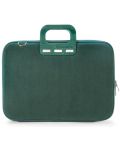 Чанта за лаптоп Bombata - Velluto, 15.6''-16'', зелена - 1t