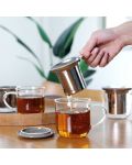 Чаша за чай с цедка Viva Scandinavia - Minima, 400 ml, със сиво капаче - 6t
