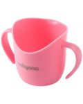 Чаша за самостоятелно пиене Babyono - 120 ml, розова - 1t