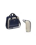 Чанта за количка Babyono - Basic, тъмносиньо и сиво, с термочанта - 1t