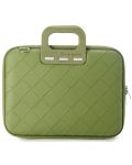 Чанта за лаптоп Bombata - Intrecciato, 13''-14'', зелена - 1t