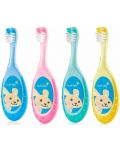 Четка за зъби Brush Baby - Floss brush, 0-3 години, асортимент - 1t