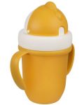 Canpol Чаша с Flip-top сламка Matte Pastels, 210мл., жълта - 2t