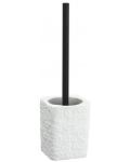 Четка за тоалетна Wenko - Villata, 11.2 х 37 х 10 cm, бяла - 1t