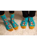 Чорапи Pirin Hill - Wintertime Cat, размер 35-38, светлосини - 3t