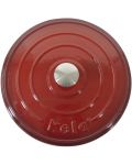 Чугунена тенджера с капак Kela - Calido, 21 х 10 х 16 cm, 2.5 L, червена - 2t