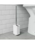 Четка за тоалетна Umbra - Flex Adhesive, 33 x 13 x 9 cm, бяла - 6t