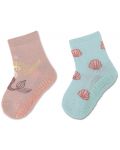 Чорапи със силиконова подметка Sterntaler - Русалка, 2 чифта, 27/28, 4-5 години - 2t