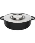 Чугунен гювеч с капак Fiskars - Norden Grill Chef, 6.5 L, 37.5 х 30 х 12.3 cm, черен - 1t