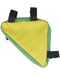 Чанта за велосипед Forever - Outdoor FB-100, за рамка, жълта/зелена - 2t