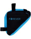 Чанта за велосипед Forever - Outdoor FB-100, за рамка, черна/синя - 1t